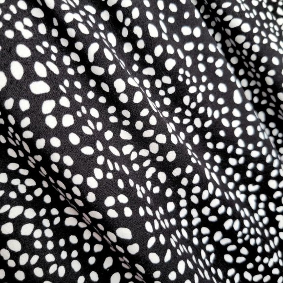 BLACK POLKA DOT RUFFLE TANK TOP FOR WOMEN - Picture 6 of 7